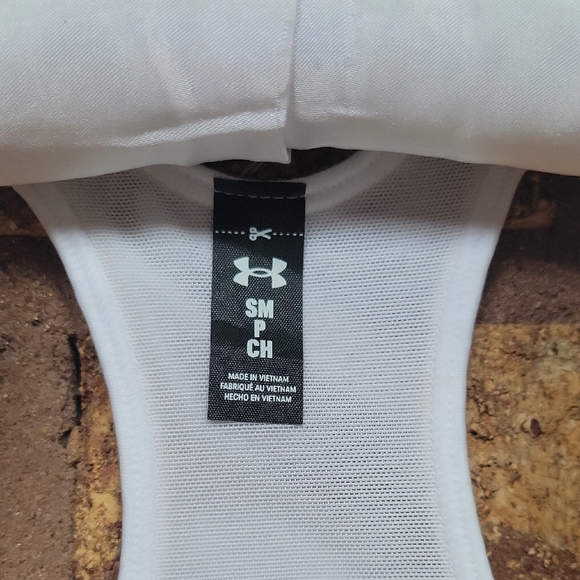 Under Armour White Compression High Support Sports Bra SIZE SMALL Nwt - Picture 3 of 11